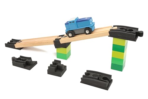 6 Steigungen für Zug aus Holz, kompatibel mit Brio Duplo von locorico