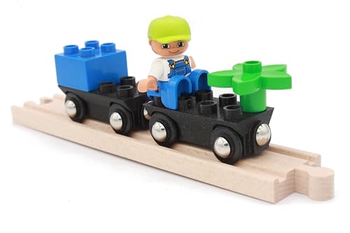 Locorico - 2 Wagen für Zug aus Holz (Duplo) von locorico