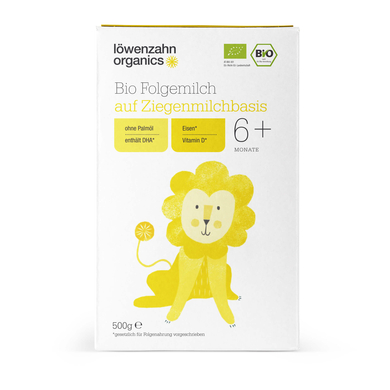 löwenzahn organics Bio Folgemilch 2 auf Ziegenmilchbasis 500 g ab dem 6+ Monat von löwenzahn organics