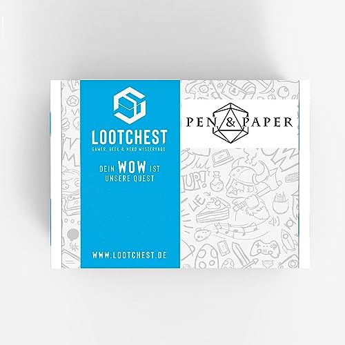 lootchest Pen & Paper Box - Themenbox (Men XL) mit 5 Artikeln zum Thema Pen and Paper für Jugendliche bis zu Erwachsenen von lootchest