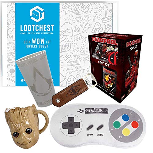 lootchest ReUnite XXL Themenbox für Gamer, Geeks und Nerds! Mit 7-8 Nerd- und Gaming-Items, Übersteigt 60€ Marktwert! Für Erwachsene von lootchest