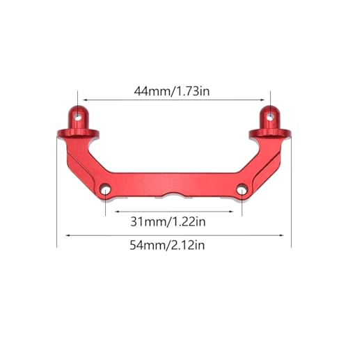 lopituwe 2 stücke Aluminium Legierung Shell Halterung Für 14210 14209 1/14 On Road Fahrzeuge Unsichtbare RC Auto Zubehör Ersatz Teile, Titan von lopituwe