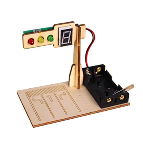 lopituwe Kleines Ampel Modell, Spielzeug zur Förderung praktischer Fähigkeiten, Holz Studenten und Jugendliche, Straßenlaternen, pädagogisch von lopituwe