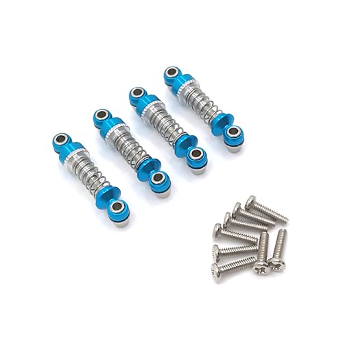 lopituwe Metall Metall Upgrade Einstellbare Stoßdämpfer Für 1/28 Wltoys K969 RC Auto Upgrade Teile Einstellbare Weiche Und Harte Stoßdämpfer, Blau von lopituwe