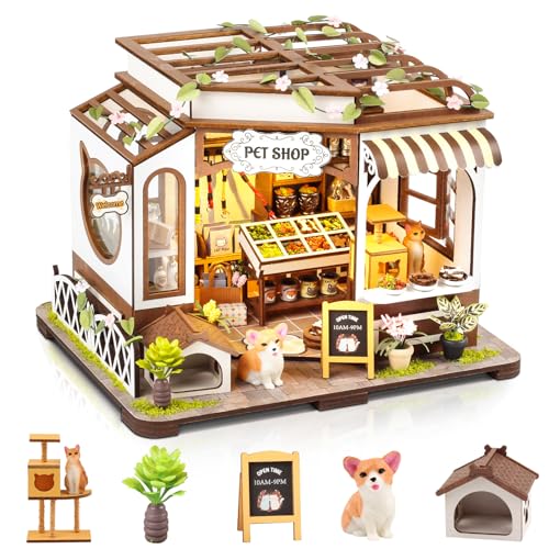 DIY Miniatur Haus Kit Pet Shop Tiny House Kit für Erwachsene zum Bauen von lovelyhome