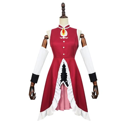 lovtuwr Anime Kostüm Sakura Kyouko Cosplay Kostüm Uniform Full Set Halloween Karneval Festival Für Erwachsene(Size:S,Color:Rot) von lovtuwr