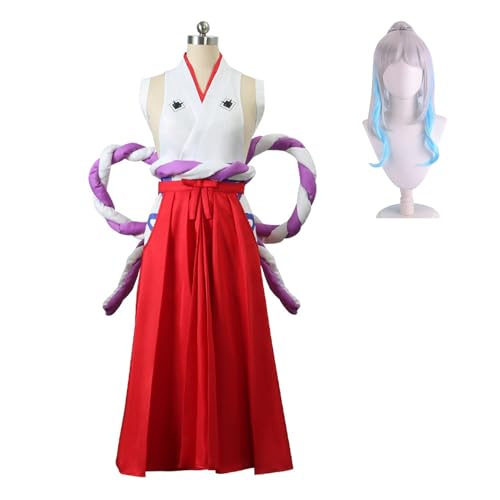 lovtuwr Anime One Piece Cosplay Kostüm Für Frauen Schuluniform Mädchen Cosplay Mit Perücke Outfits Halloween Party Dress Up Anzug(Size:2XL,Color:rot) von lovtuwr