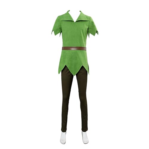 lovtuwr Anime-cosplay-kostüm-outfit-set, 4-teilig (oberteil, Hose, Hut Und Gürtel), Anime-kostüm-set Für Erwachsene Und Kinder, Cosplay-kleidung(Size:130,Color:Junge) von lovtuwr