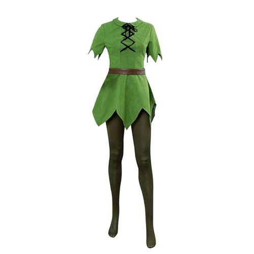 lovtuwr Anime-cosplay-kostüm-outfit-set, 4-teilig (oberteil, Hose, Hut Und Gürtel), Anime-kostüm-set Für Erwachsene Und Kinder, Cosplay-kleidung(Size:150,Color:Mädchen) von lovtuwr