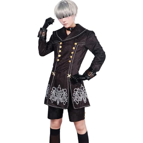 lovtuwr Cosplay Kostüm Jujutsu Kaisen Cosplay Anime Uniform Satoru Gojo Full Set Halloween Karneval Festival Für Erwachsene(Size:XL,Color:Blau) von lovtuwr