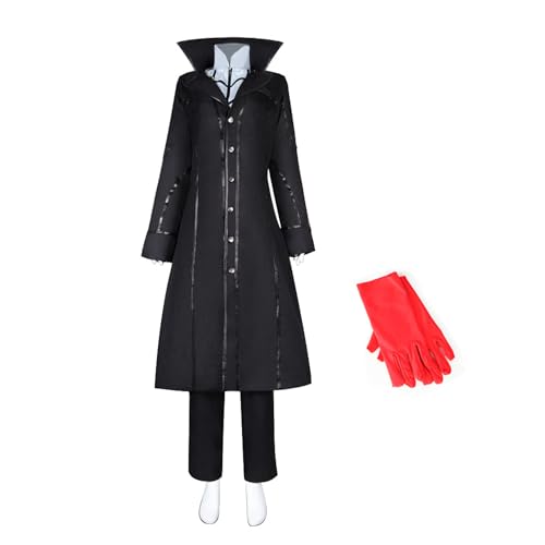 lovtuwr Cosplay-kostüm, Schwarze Robe Mit Gürtel, Spielkostüme Für Halloween, Karneval, Weihnachten, Party, Cosplay-outfit(Size:L,Color:SCHWARZ) von lovtuwr