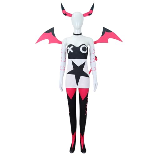 lovtuwr Cosplay-kostüm Für Erwachsene, Komplettes Set, Hazbin Hotel Anime Fun Ball Party-kostüm, Halloween-party, Cosplay-uniform(Size:3XL,Color:A) von lovtuwr