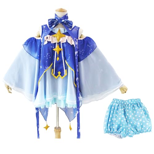 lovtuwr Cosplay-kostüm Miku, Mit Haarspangen Und Ohrringen Für Mädchen, Halloween, Karneval, Spielcharakter-cosplay-kostüme(Size:L,Color:BLAU) von lovtuwr