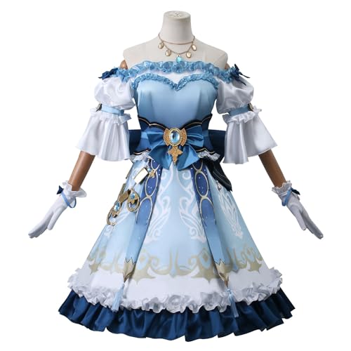 lovtuwr Genshin Impact Cosplay-kostüm, Nel Tu Cosplay-kostüm Mit Halskette, Cosplay-schuluniform-anzüge Für Mädchen Und Frauen(Size:2XL) von lovtuwr