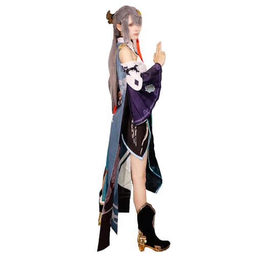 lovtuwr Honkai Impact Cosplay-kostüm-set, Fuka, Fu Hua Cosplay-outfits Für Mädchen, Halloween, Karneval, Cosplay-kostüme(Size:2XL,Color:lila) von lovtuwr