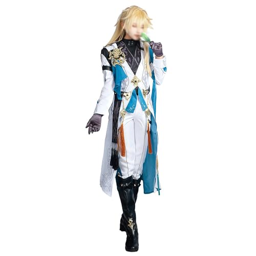 lovtuwr Honkai: Star Rail Cosplay-kostüm, Luocha-kostüm Für Damen Und Herren, Alte Chinesische Robe, Cosplay-kostüm(Size:2XL,Color:WEISS) von lovtuwr