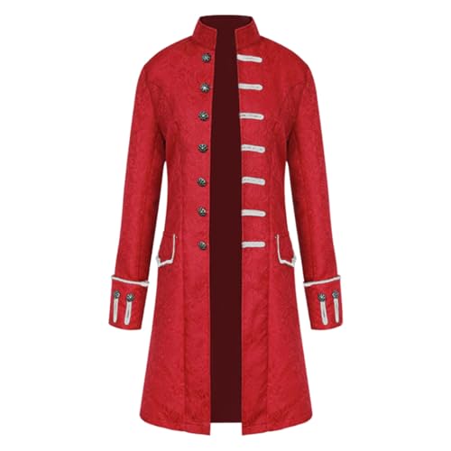 frack-herren,Steampunk Herren, Gehrock Gothic Steampunk Cosplay Frack Mantel Erwachsene Viktorianischen Faschingskostüme Karnevalskostüme Halloween Jacke Renaissance Kostüm Mittelalter Uniform von lozssnigzi