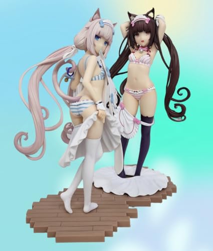 lqkkkgmc Ecchi-Figuren/Hentai-Figur/Actionfigur/Heimdekor-Sammelfigur/Anime-Figur Mädchen/Sammelpuppe als Geschenk, abnehmbare Kleidung, 2 Stück, 27 cm. von lqkkkgmc