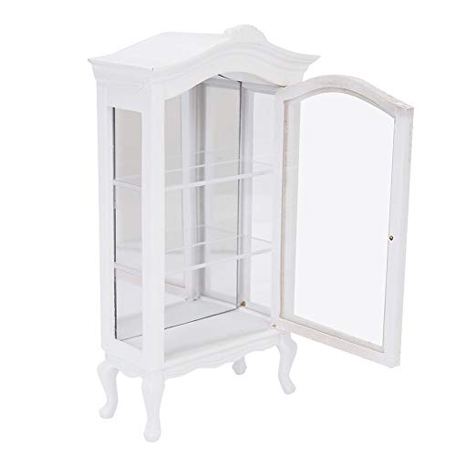 1:12 Doll House Mini White DREI Schichten Transparent Fenster Displayschrank für Puppen Wohnzimmer Dekoration von lvifloae