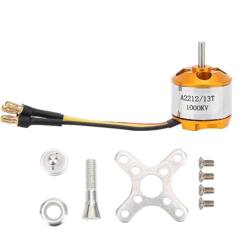 Hochleistungsmotor -Teile Quadcopter Outrunner bürstenloser Motor Langes Lebensdauer Leichtes Leichtgewicht für RC (1000kV) von lvifloae