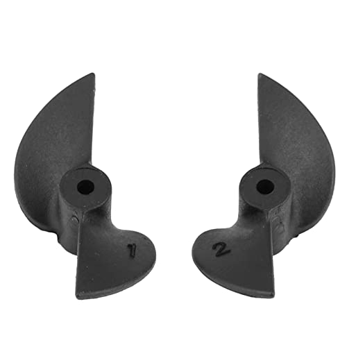 lvifloae 1 Pair RC Boat Propeller 2 Blade CW CCW Plastic for RC Boat RudderModel Ship 30mm Black for 2mm Shaft von lvifloae