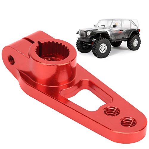 lvifloae 25t Lenkgetriebearm Servoarm Zubehör Ersatzteil für 1/8 1/10 Rc Off Road Crawler Drift Racing Car (Rot) von lvifloae