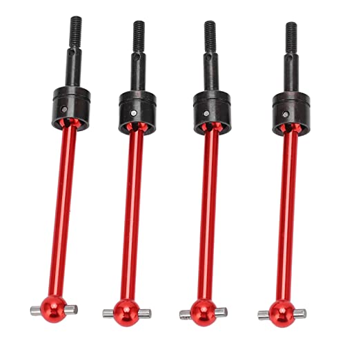 lvifloae 4 PCS RC Metal Universal CVD -Antriebswellen -Upgrade -Teile für TT02B 1/10 RC -Auto (Rot) von lvifloae