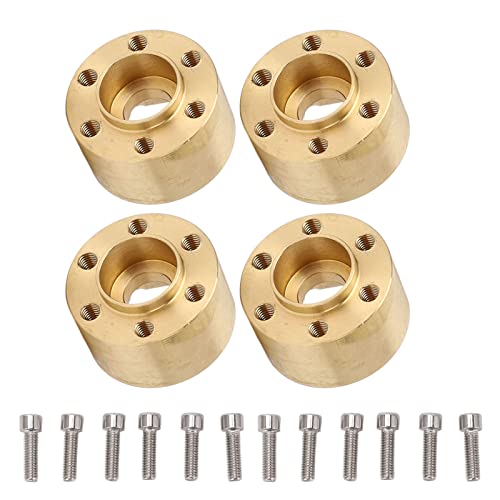 lvifloae 4 Stcs Rad Hex Hub Weiterchen Messing Gewichtsbeweis -Beweisadapter 1,9in 2,2 Zoll Hub stabilisiert RC -Fahrzeugbewegung (15 mm) von lvifloae