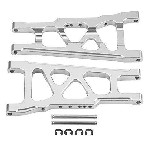 lvifloae Aluminium vorne Heck -Suspensionsarme Aluminiumlegierung vorne Heckuniversaler Suspensionsarm für Traxxas Slash 1/10 RC -Auto (rot) (SLA007S Silber) von lvifloae