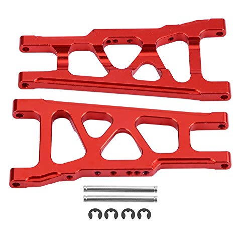 lvifloae Aluminium vorne Heck -Suspensionsarme Aluminiumlegierung vorne Heckuniversaler Suspensionsarm für Traxxas Slash 1/10 RC -Auto (rot) (Sla007r rot) von lvifloae