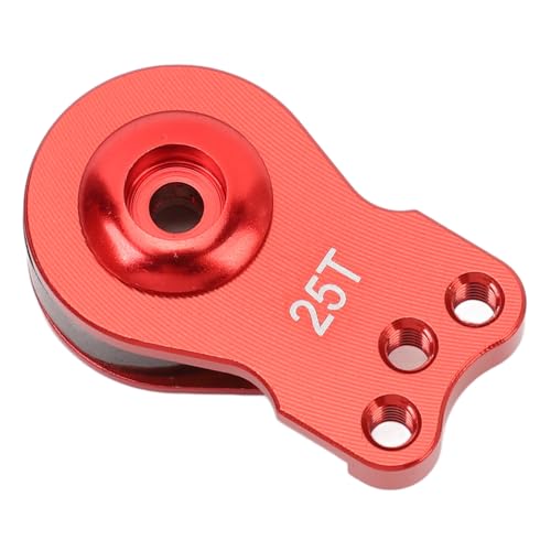 lvifloae Aluminiumlegierung Servo Saver Servo Arm, Servo Saver 25T Aluminiumlegierung Ersatz Leichtgewicht Universal Servo Arm für 1/10 RC Car Rot (Rot) von lvifloae