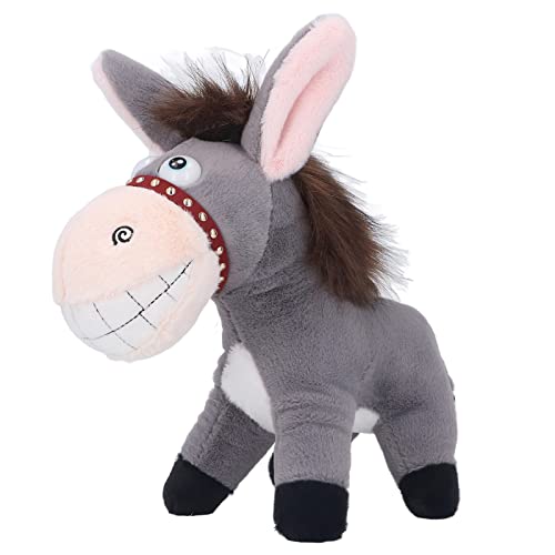 lvifloae Little Donkey Plush Stuffed Animal Toys Stuffed Animal Toys Cute Soft Cozy Vivid Donkey Plush Toys for Kids, Boys, Girls Birthday Gift (Gray) von lvifloae