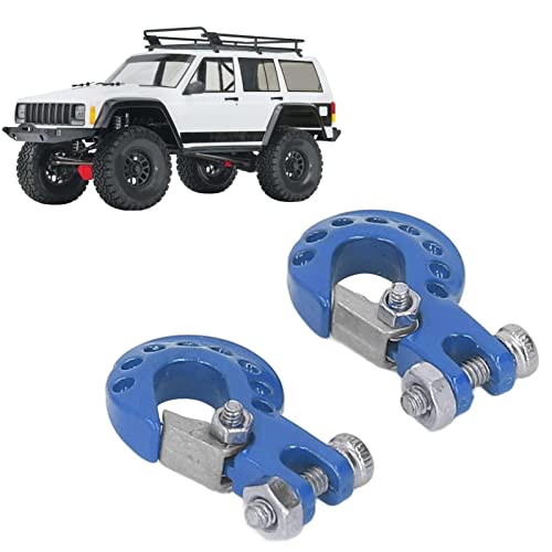 lvifloae Metallanhängerkette RC Tow Haken Schleppkette Einstellungssteuer -Stück Dekoration fits SCX10 D90 1/10 Fernbedienungssteuerungs -Crawler -LKW schwarz (Blue) von lvifloae