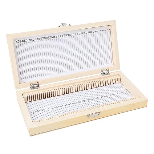 lvifloae Mikroskop-Objektträgerbox, biologische Glasvorbereitung, Mikroskopproben, Aufbewahrungsbox für Objektträger aus Holz für Sammler, Schule, biologische lvifloae Mikroskop-Objektträgerbox, biologische Glasvorbereitung, Mikroskopproben, Aufbewahrungsbox für Objektträger aus Holz für Sammler, Schule, biologische von lvifloae