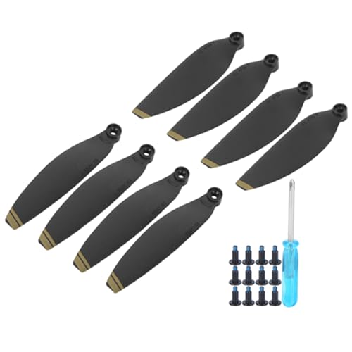 lvifloae Mini Propeller Zubehör Propeller Leichte Wing Blade Drone Ersatzzubehör Passend für MiniSchwarz mit silbernem Rand (Schwarzes Phnom Penh) von lvifloae