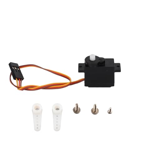 lvifloae RC 5G Servo -Kunststoff -Mikro -RC -Lenkungsgetriebe Leichte Schnellreaktion Niedriges Rauschen für axiale SCX24 90081 AXI00001 AXI0000 1/24 RC CAR Schwarz 30x23x11mmmm von lvifloae