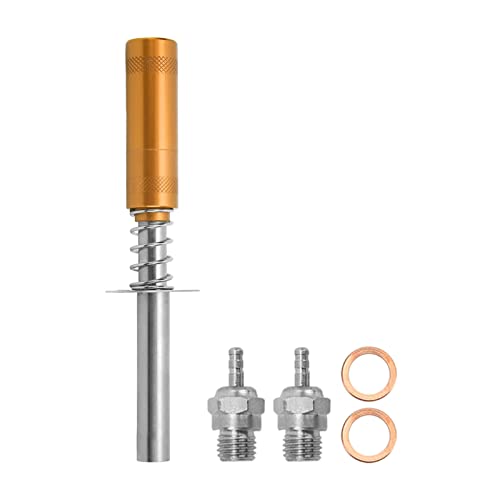 lvifloae RC Glow Stecker Zünder Starter Kit Leichtes Wear-Resistant für HSP 80103 Fernbedienungsfahrzeug (Gold) von lvifloae