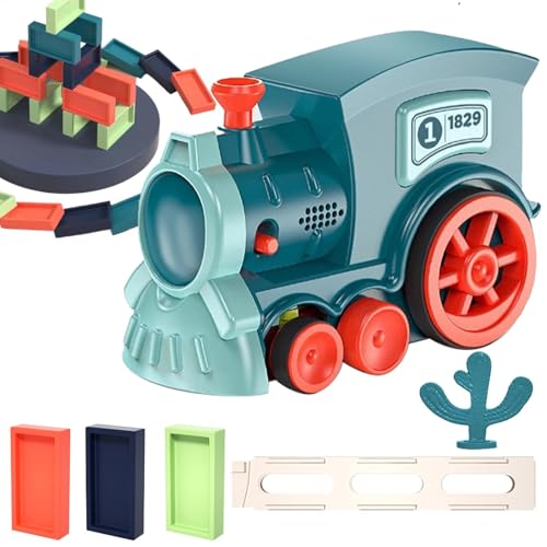 Automatisches Zugset | Batteriebetriebenes Lokomotivspielzeug | Kindereisenbahn-Spielset mit Musik und LED-Lichtern | Vielseitiges pädagogisches Spielzeugeisenbahn-Spielzeug für und Mädchen zur von lwxij