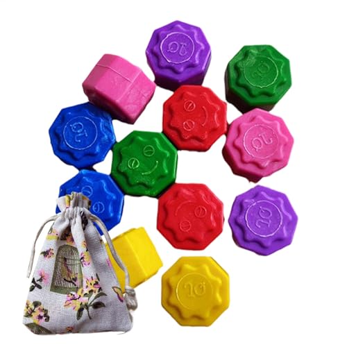 Korean Jack Game Set, traditionelle Gonggi-Steine, Handspielspielzeug für Hand-Eye, lebendiges mehrfarbiges Design, Film inspiriertes Spielzeug, 0,79 Zoll, lustiges Familienreisen für Kinder und Erwac von lwxij