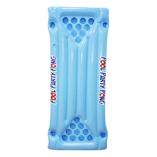 lwxij Blow-up-Pong-Tisch, schwimmende Tischtennis Matte, aufblasbare Partys Floß, wasserdichte Lounge, eingebaute Tassenhalter, 59.06x22.83x3,94 Zoll, Versammlungen am Pool am Pool. von lwxij