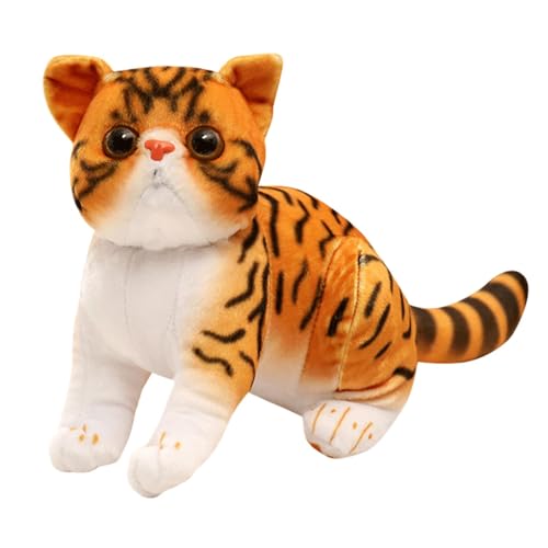 lwxij Cat Plush Toy, süßes gefülltes Tierkätzchen, weiche Plüschpuppe, Hugble -Design, entzückende Merkmale, 10,24 Zoll, perfekt für, Mädchen und Kinder für Auto- oder Wohnkultur von lwxij