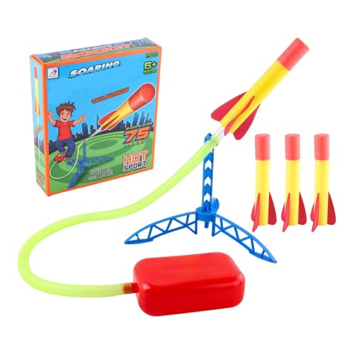 lwxij Entwicklungs-Spielset für Kinder, Raketenwerfer für Bildungsrunde, STEM-Lernspielzeug, einfache Assembly, aktives Spiel im Freien, ideal für 3-8 Jahre, Spaß und einnehmend von lwxij