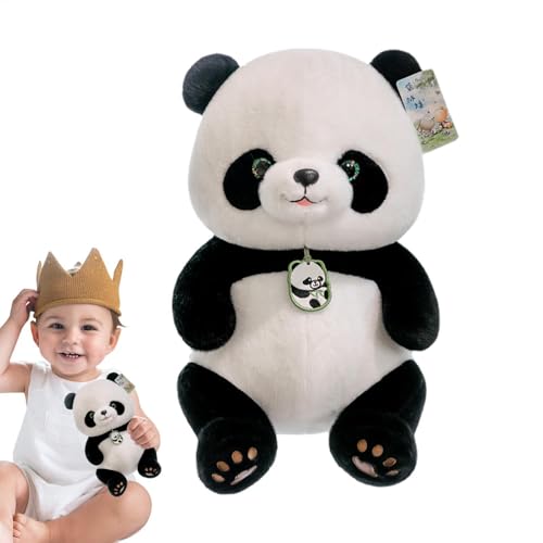 lwxij Gefülltes Panda Plüschspielzeug, Panda Plüschspielzeug, Schönes weiches Panda -Spielzeugkissen, Weiches Tier umarmt Puppe Schönes Puppenkissen für Schlafzimmersofa von lwxij