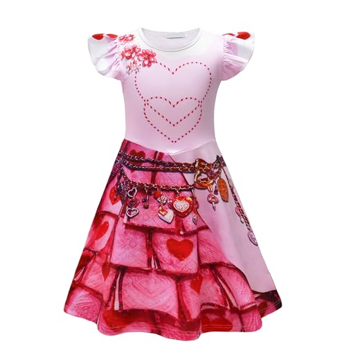 lxxZuvR 3D-gedrucktes Party-Kostüm Prinzessin Cosplay-Outfit Halloween-Kostüm für Mädchen von 3-9 Jahren von lxxZuvR