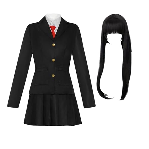 lxxZuvR Tomie Kawakami-Cosplay-Kostüm für Damen, JK-Uniform und Perücke, Anime-Set, Karnevalsanzug für Halloween-Party von lxxZuvR