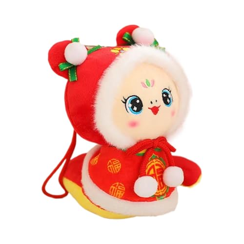 lyanny 20cm Schlangen-Maskottchen-Puppe Plüschtier, chinesisches Neujahr Schlangen-Plüschtier 2025 Jahr der Schlangen-Maskottchen-Puppe Plüschtiere Heimdekoration von lyanny