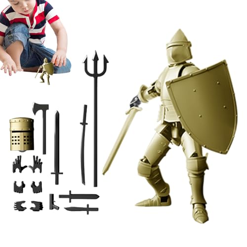 lyanny 3D-gedruckte Spielzeugfigur,3D-gedruckte Actionfigur - Flexibles Sinnesspielzeug - Mehrgelenkige Actionfigur, dekorative Tischfigur, mechanische Sammelpuppe für Kinder und Erwachsene von lyanny