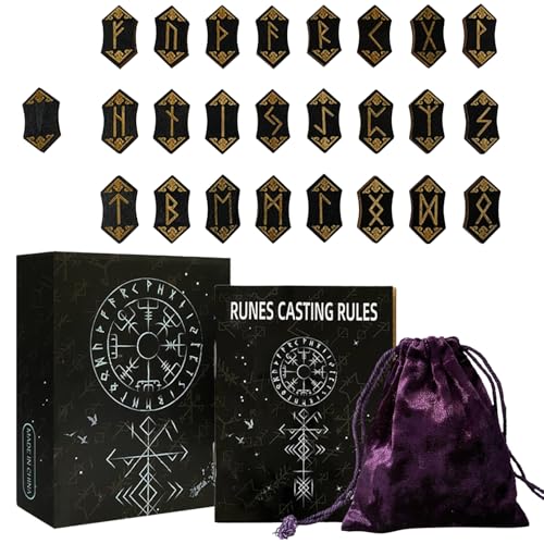 lyanny Holz Runen Set - Wahrsage Holz Runen Mit Anleitungsbuch - Geschnitztes Meditationshilfe Mit Aufbewahrungsbeutel Für Zu Hause Schule Reise Geschenk lyanny Holz Runen Set - Wahrsage Holz Runen Mit Anleitungsbuch - Geschnitztes Meditationshilfe Mit Aufbewahrungsbeutel Für Zu Hause Schule Reise Geschenk von lyanny