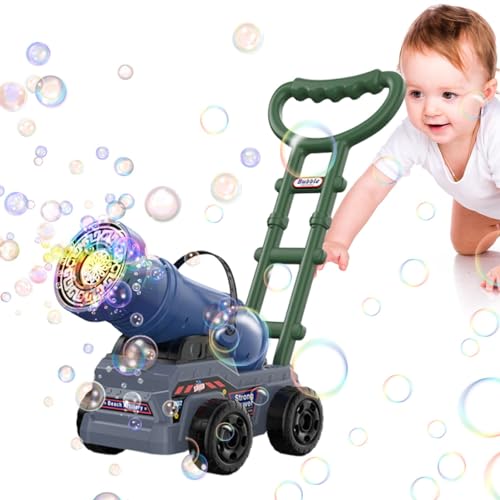 lyanny Kinder-Sprudelmaschine, Rasenmäher-Sprudelmaschine | Lustige Outdoor-Blasenmachermaschine - Neuheit Bubble Maker Blower Elektrischer Seifenblasenmacher mit Licht und Musik für Kinder ab 3 von lyanny