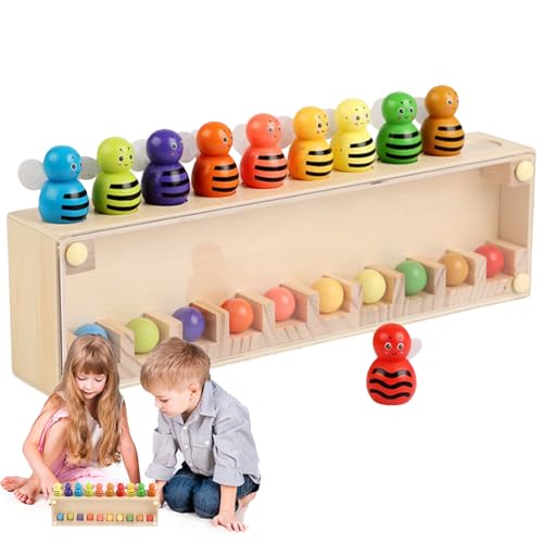 lyanny Kinder Zuordnungsspiel,Interaktives Farbwahrnehmungsspielzeug - Bienenförmiges Farbzuordnungsspiel Holz Gedächtnisspiel Für Reise Kindergarten Zuhause Vorschule lyanny Kinder Zuordnungsspiel,Interaktives Farbwahrnehmungsspielzeug - Bienenförmiges Farbzuordnungsspiel Holz Gedächtnisspiel Für Reise Kindergarten Zuhause Vorschule von lyanny